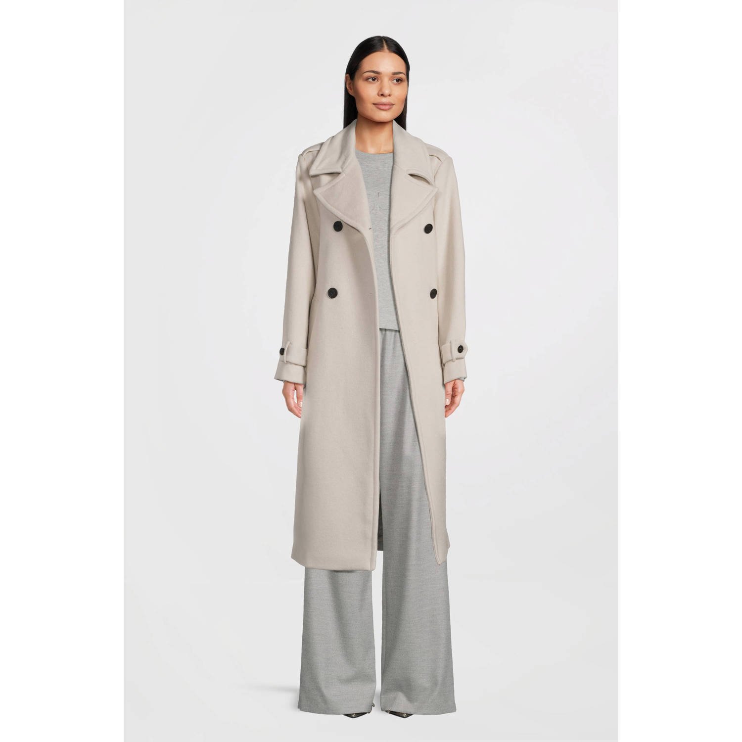 Giacomo jas met wol beige