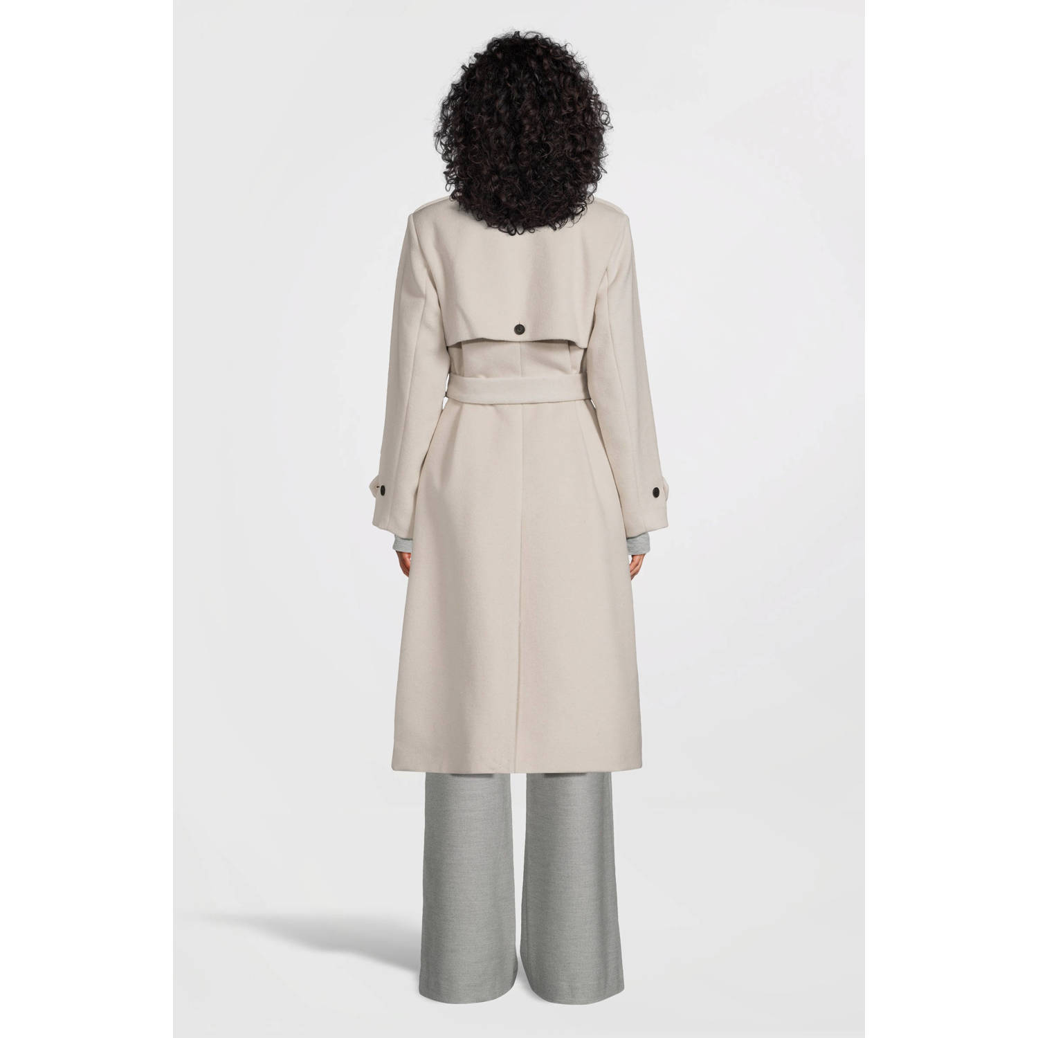Giacomo jas met wol beige