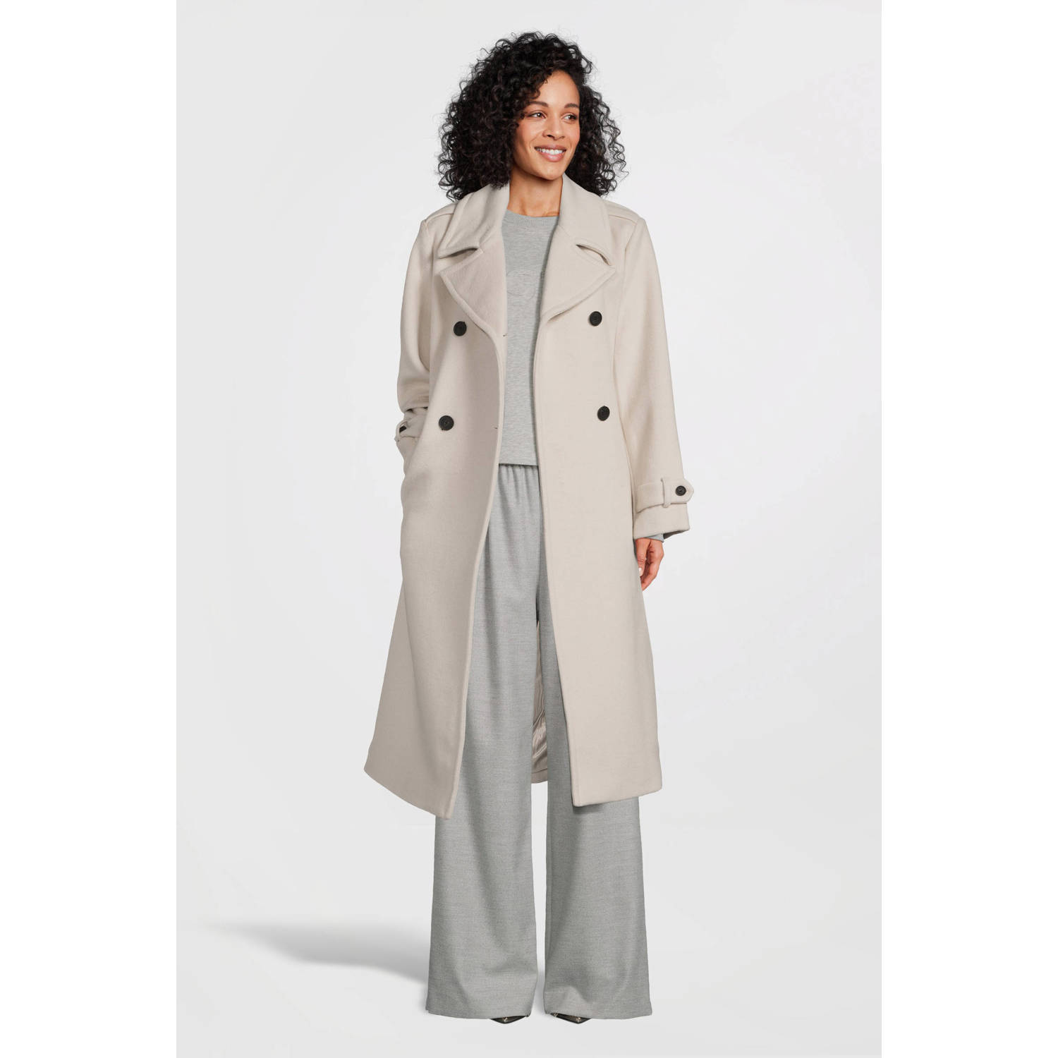 Giacomo jas met wol beige