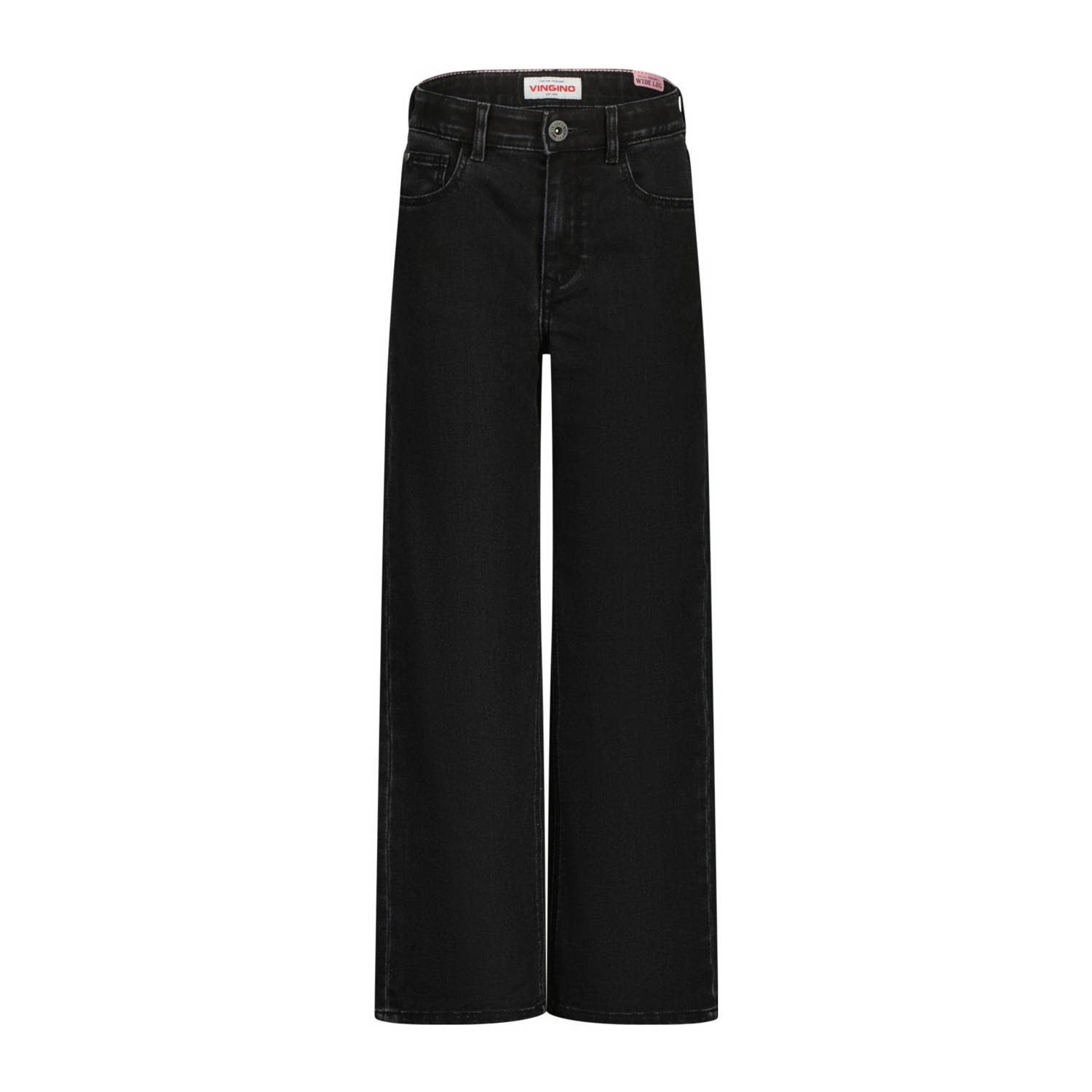 Vingino wide leg jeans Coco washed black