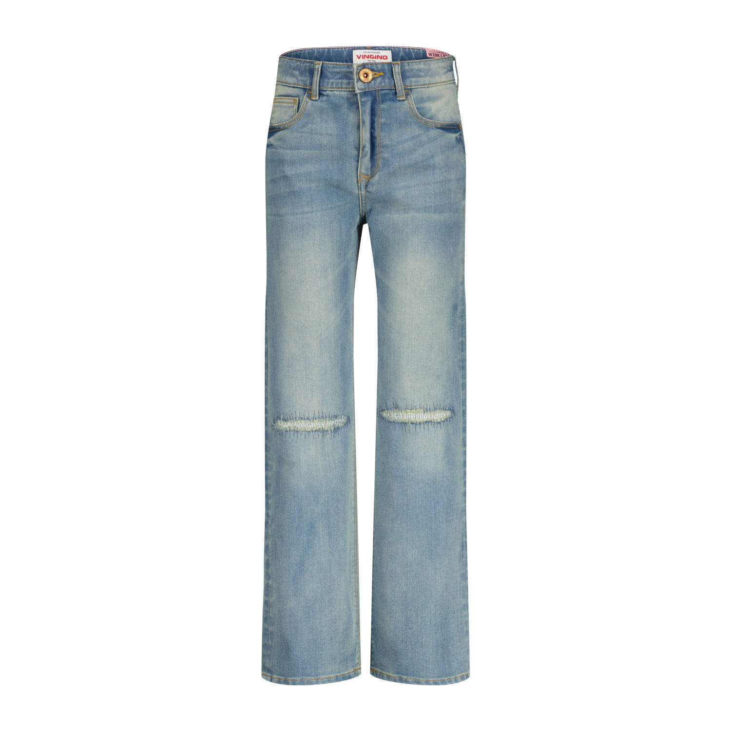 Vingino wide leg jeans Coco tinted mid blue