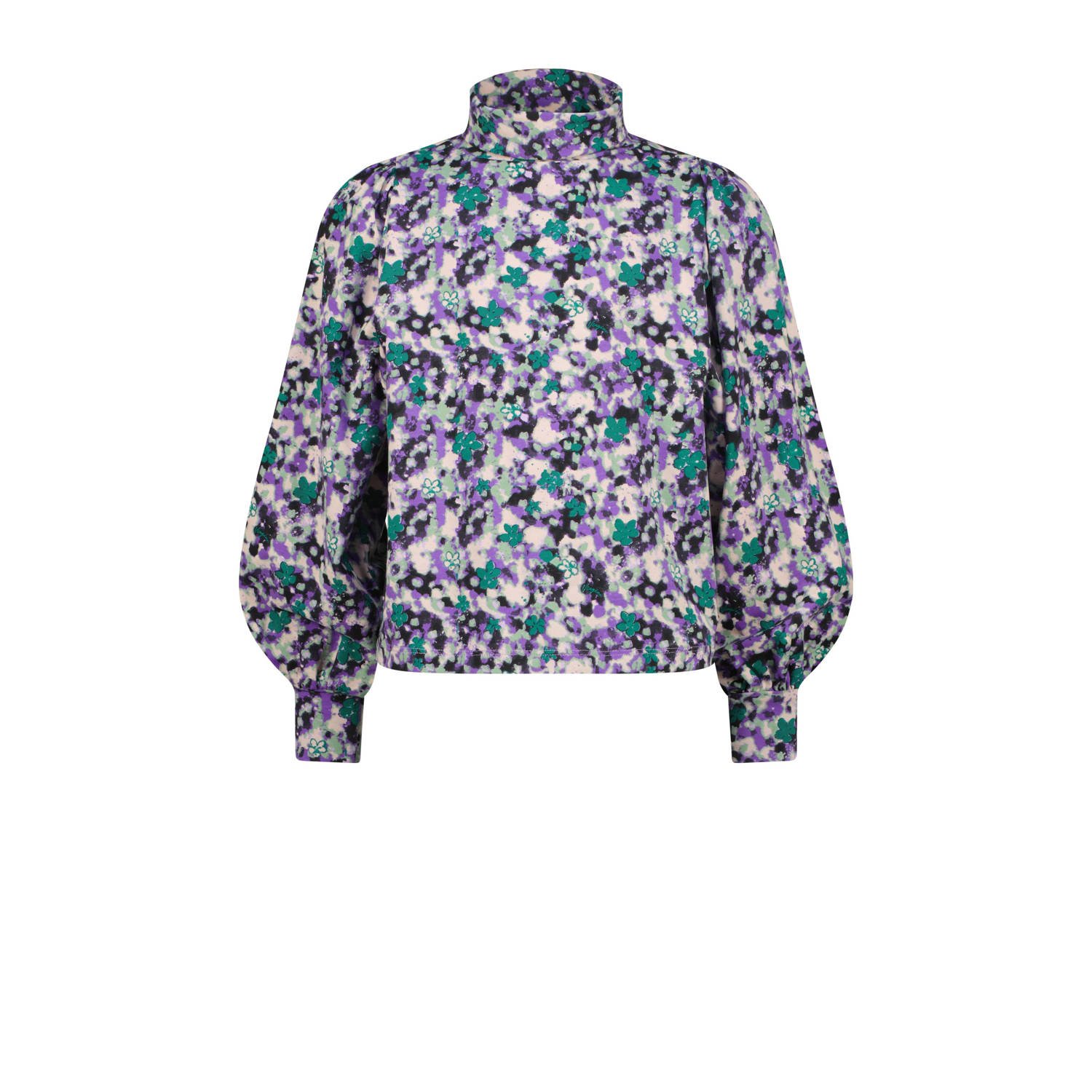 Vingino top Jonny met all over print lila groen paars