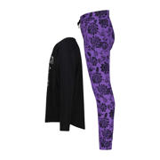 thumbnail: Vingino pyjama Wayra met all over print paars/zwart