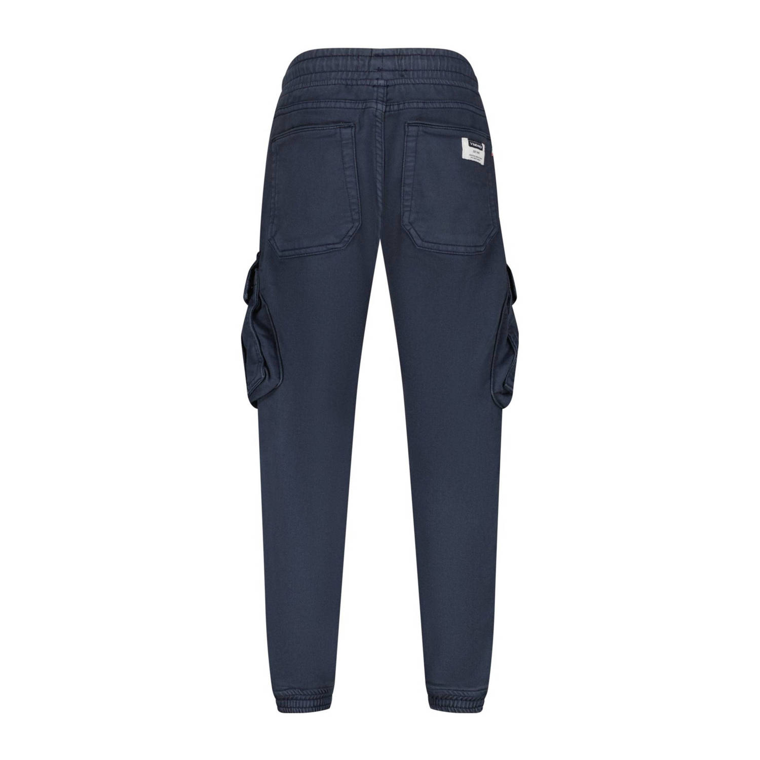 Vingino tapered fit cargobroek Carlos donkerblauw