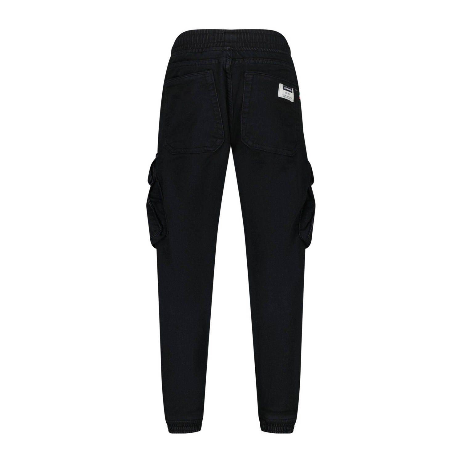 Vingino tapered fit cargobroek Carlos zwart