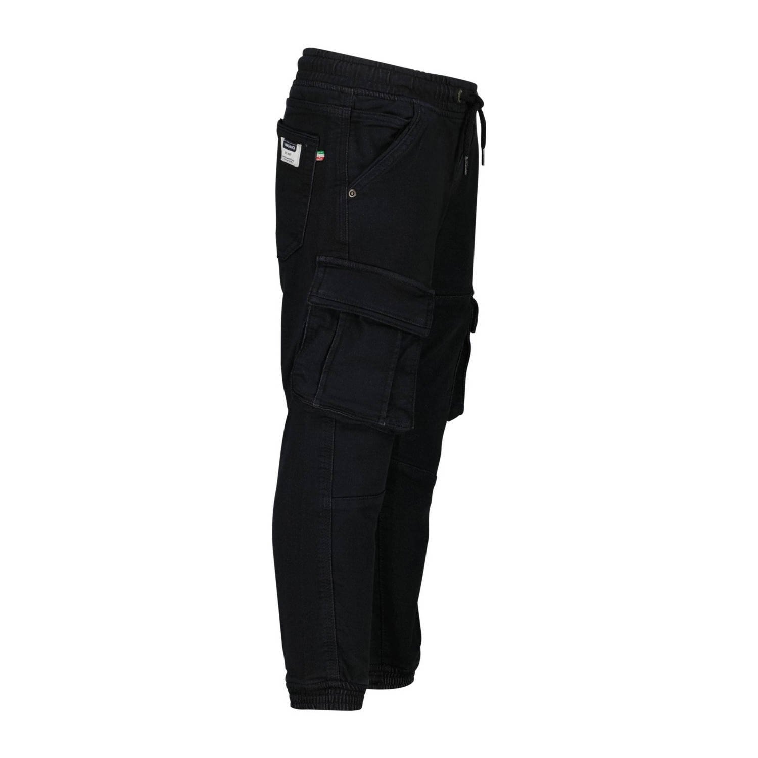 Vingino tapered fit cargobroek Carlos zwart