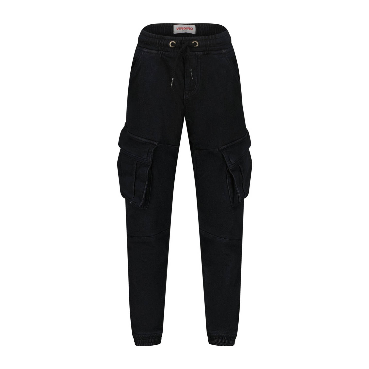 Vingino tapered fit cargobroek Carlos zwart