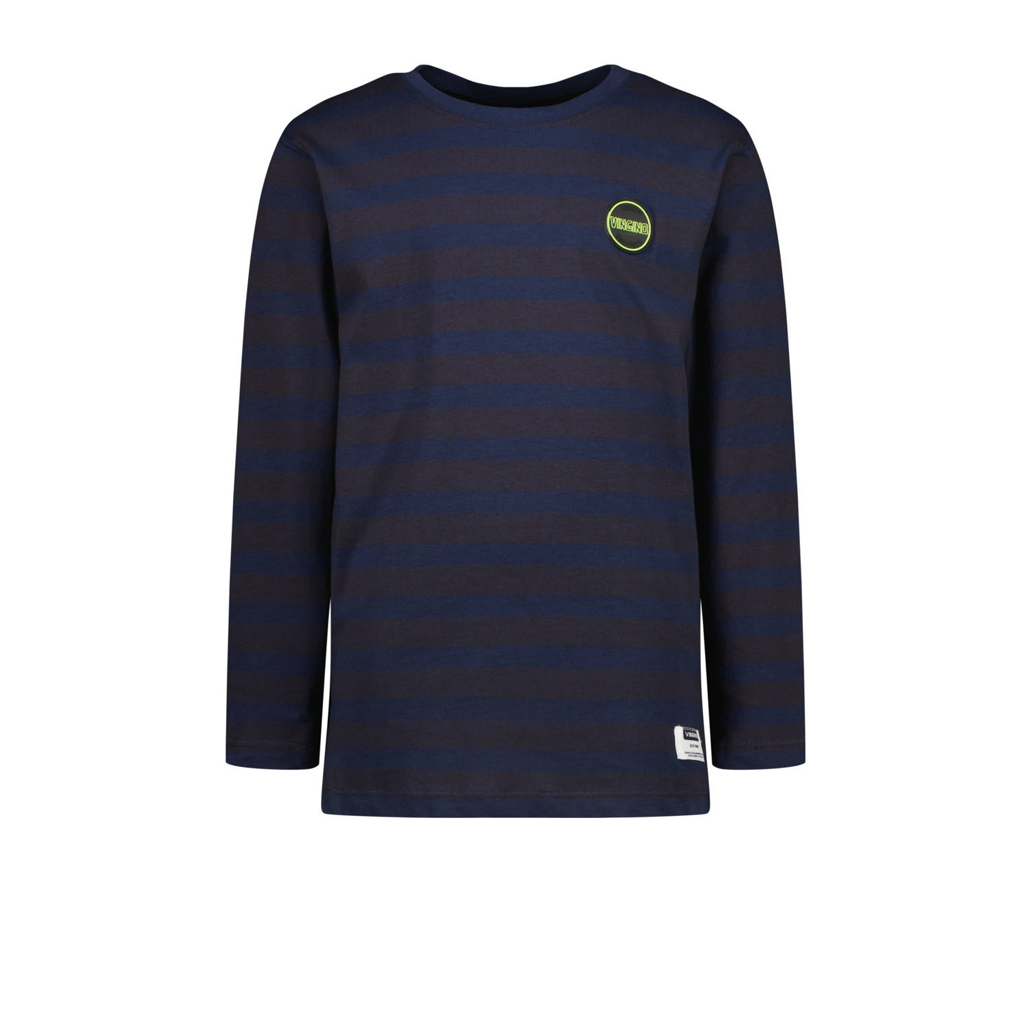 Vingino gestreepte longsleeve Jorin zwart