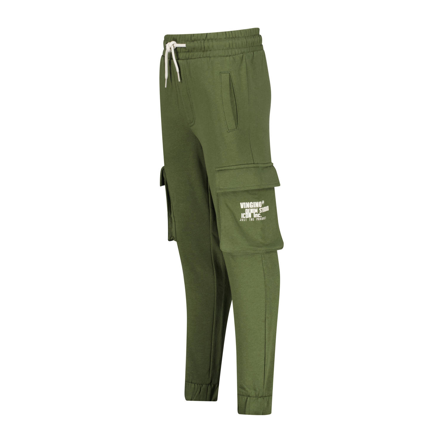 Vingino tapered fit joggingbroek Sallo armygroen