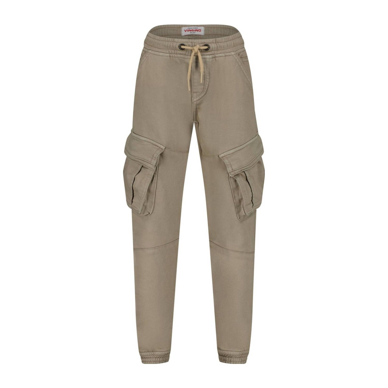 Vingino tapered fit cargobroek Carlos zand