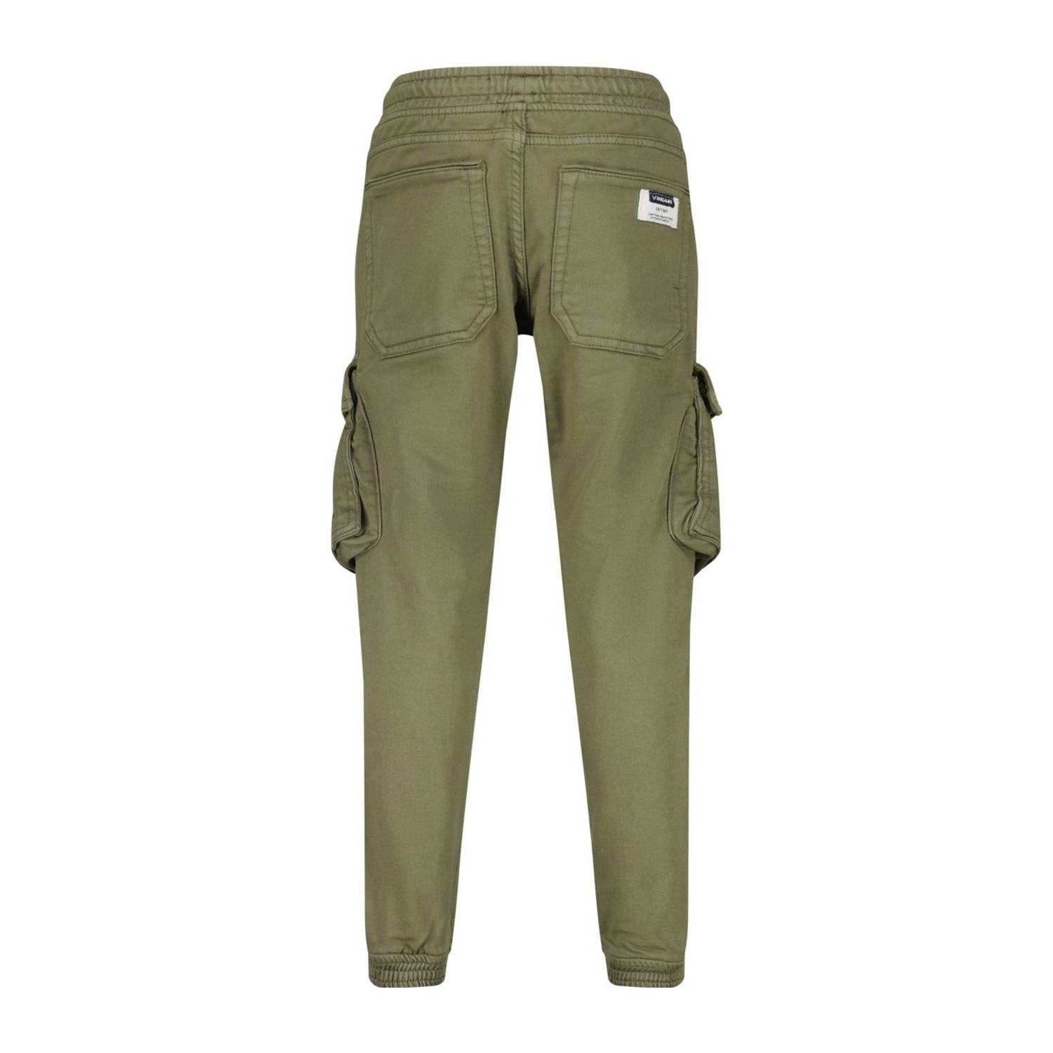 Vingino tapered fit cargobroek Carlos armygroen