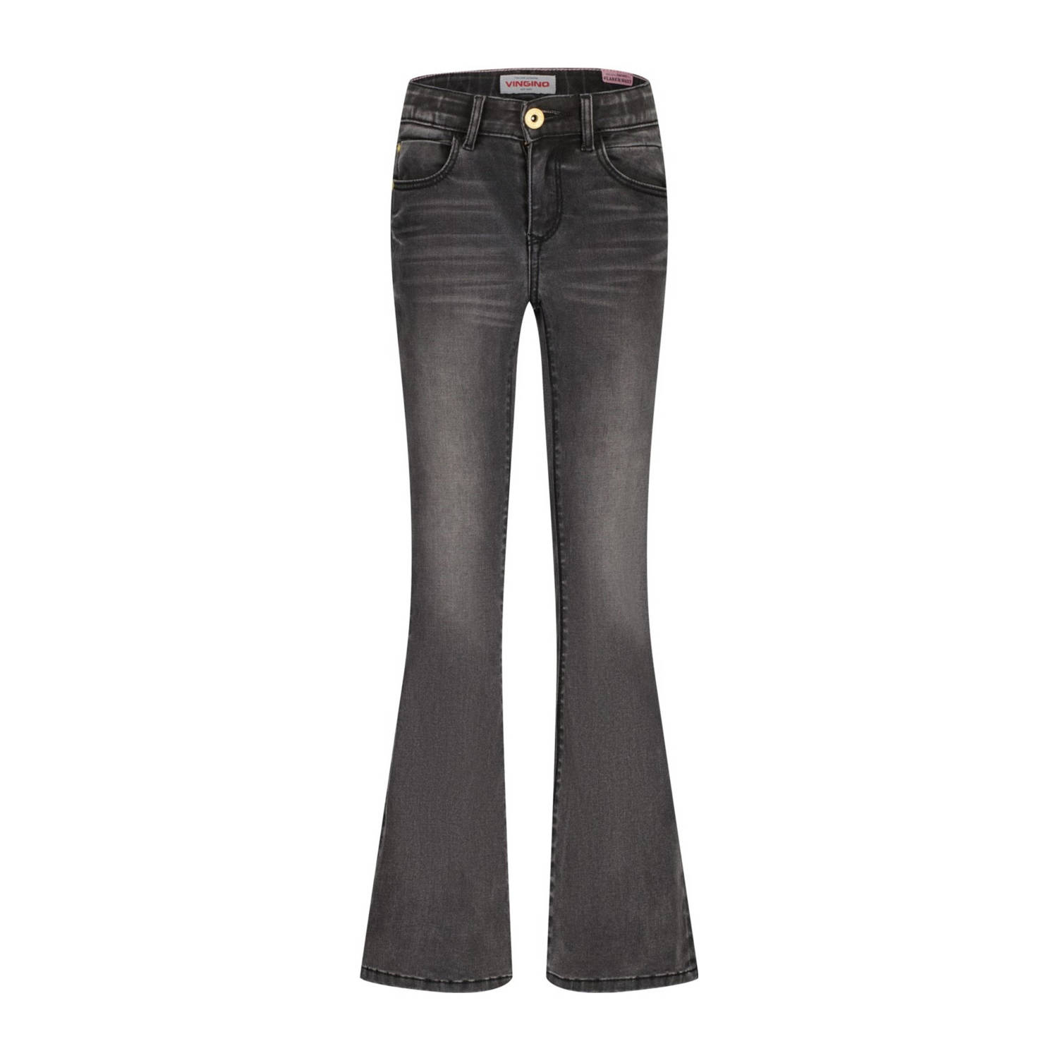 Vingino flared jeans Abbey dark grey vintage