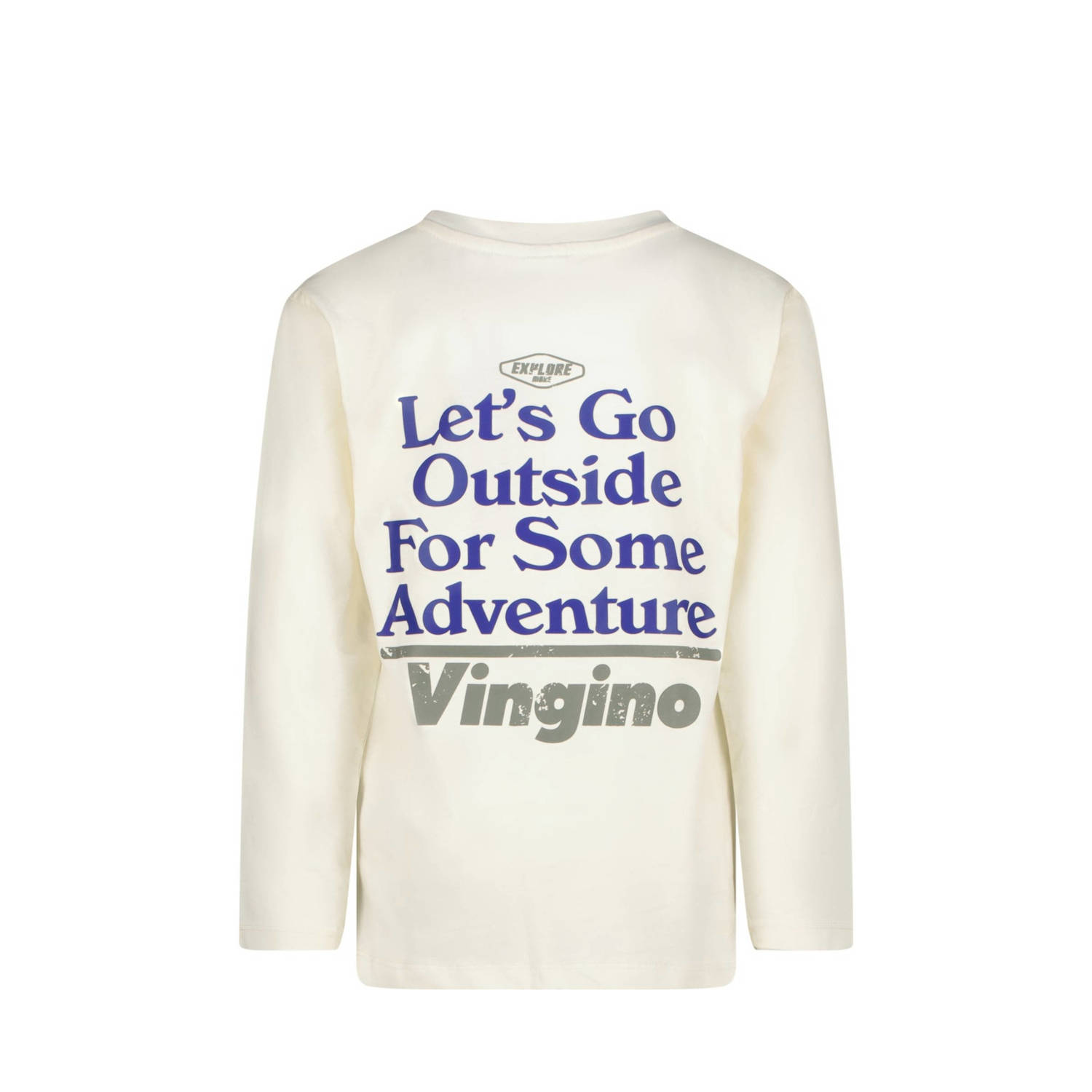 Vingino longsleeve Jackos met backprint offwhite
