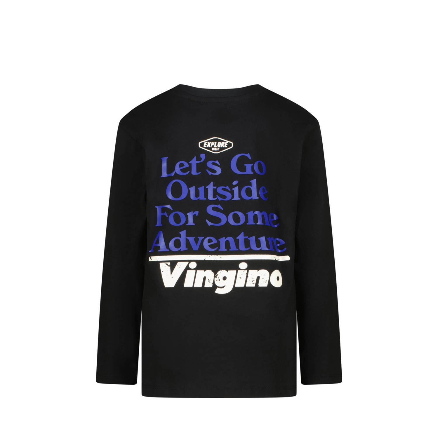 Vingino longsleeve Jackos met backprint zwart