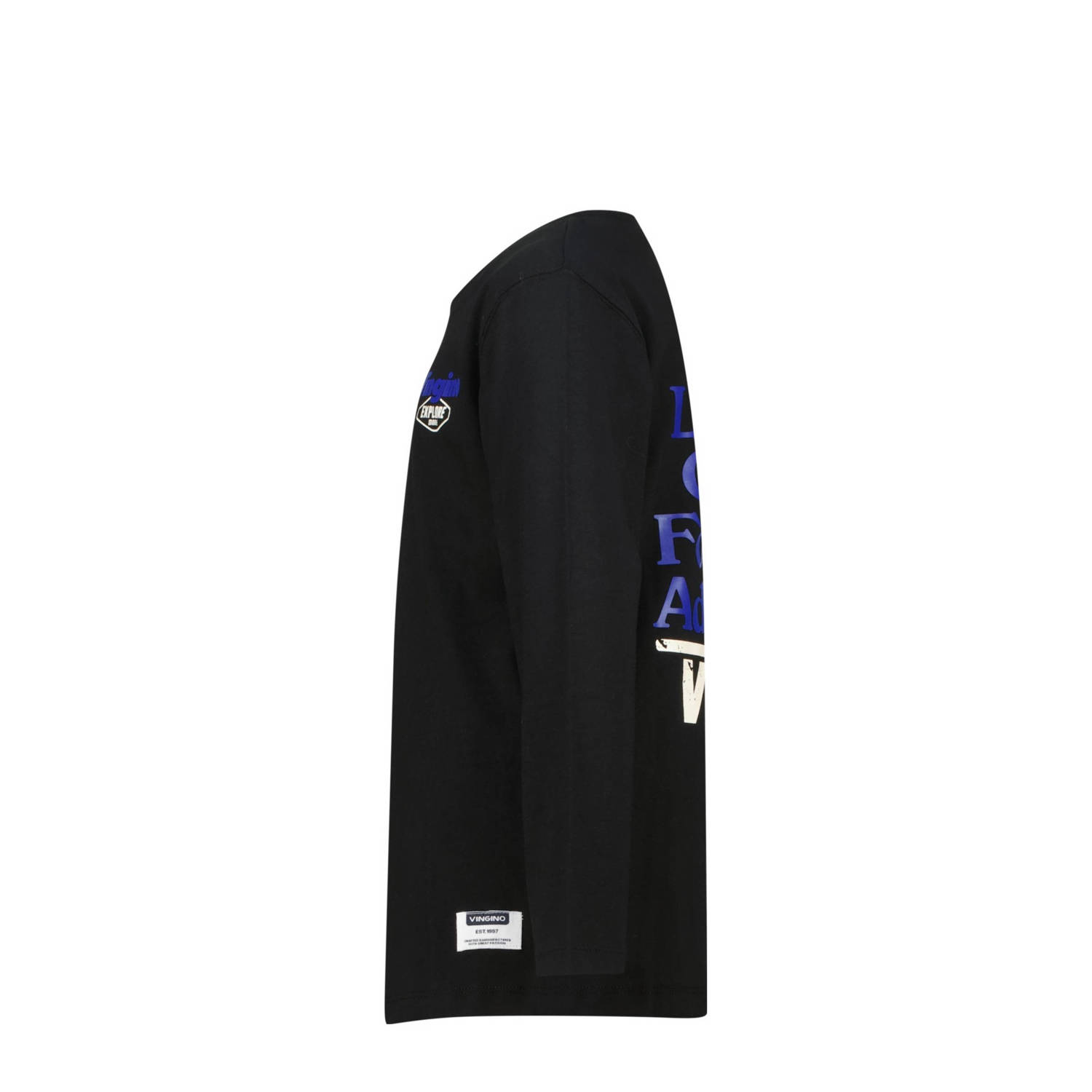 Vingino longsleeve Jackos met backprint zwart