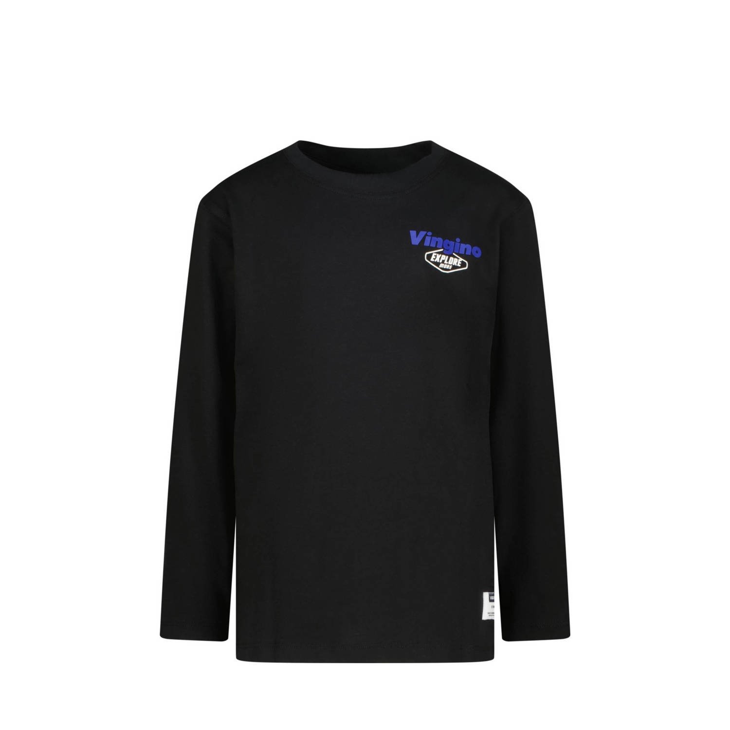 Vingino longsleeve Jackos met backprint zwart