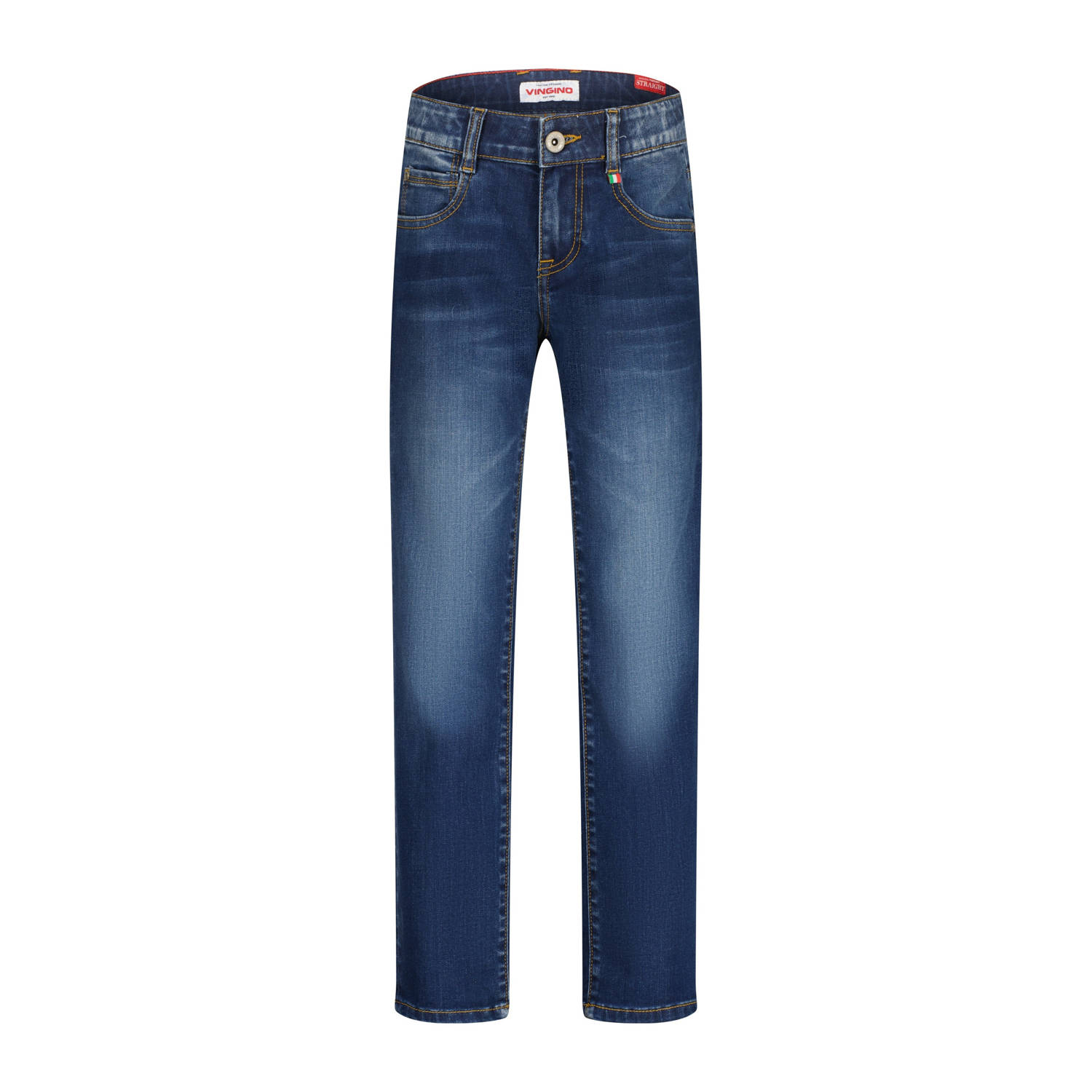 Vingino straight leg jeans Paolo mid blue wash