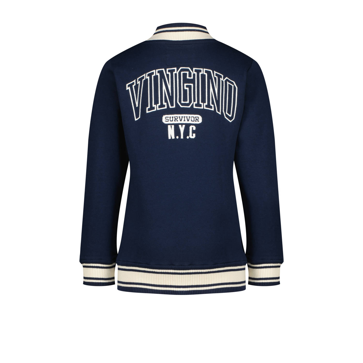 Vingino vest Osana met backprint donkerblauw