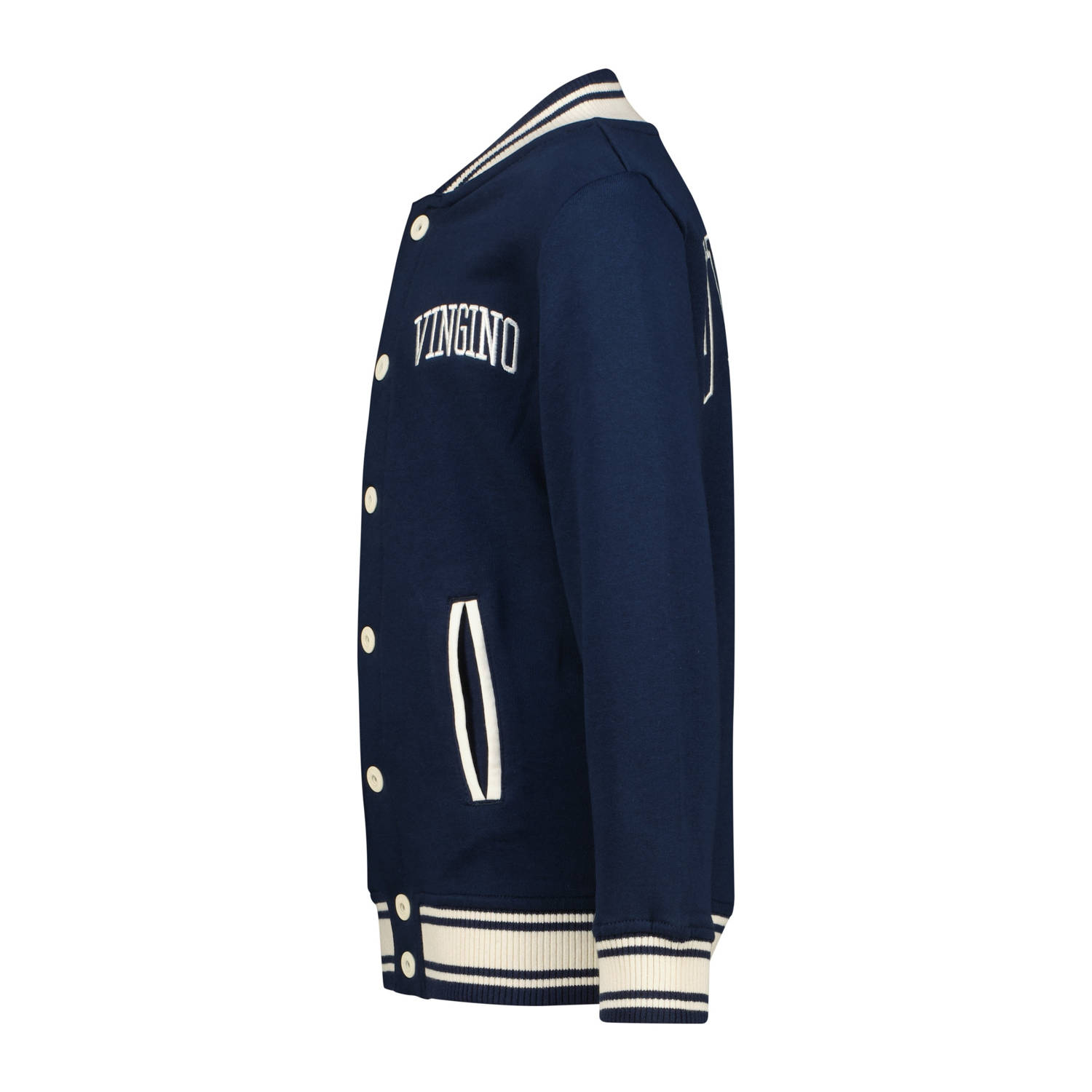 Vingino vest Osana met backprint donkerblauw