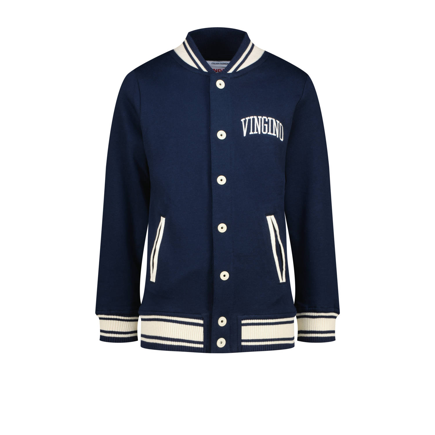 Vingino vest Osana met backprint donkerblauw