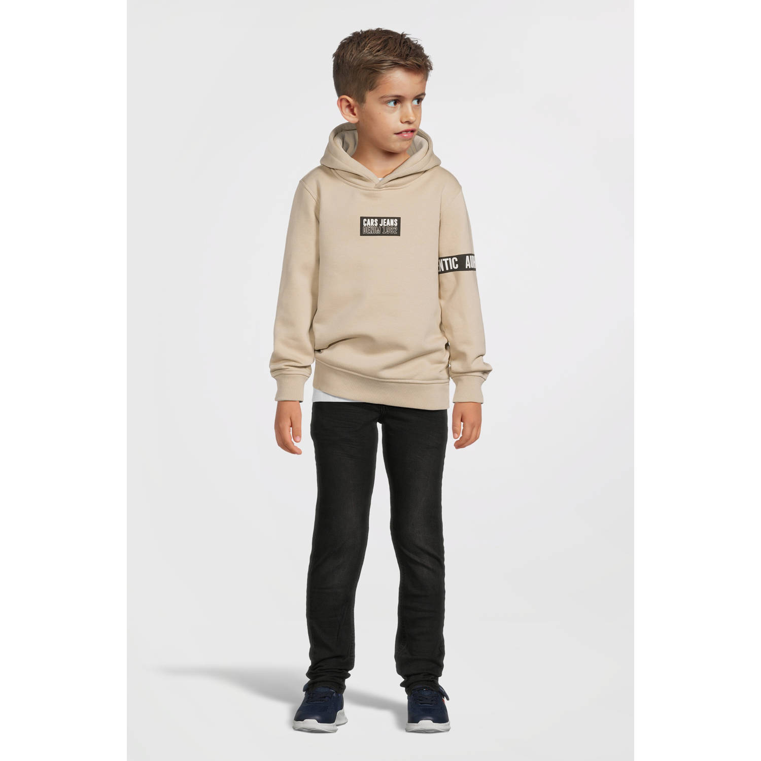 Cars hoodie ZLOW met printopdruk lichtzand
