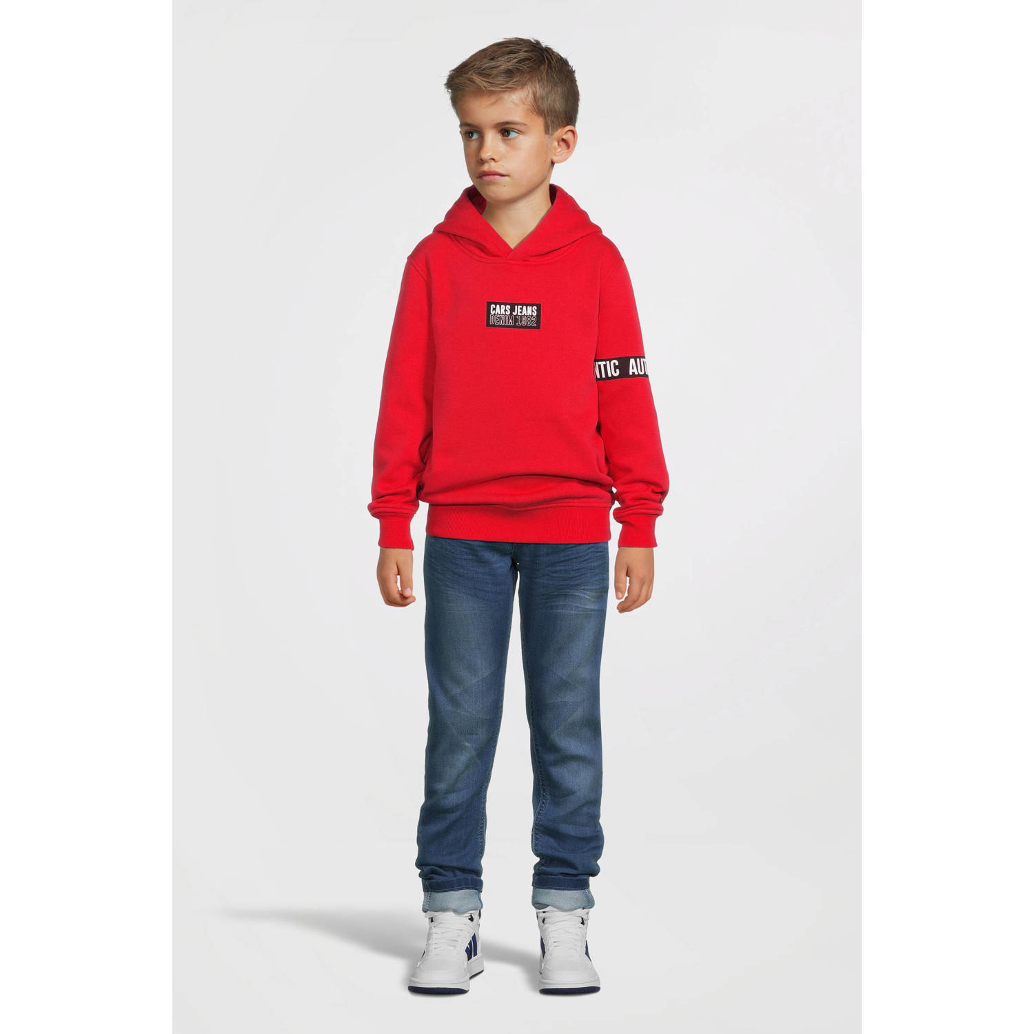 Cars hoodie ZLOW met printopdruk felrood