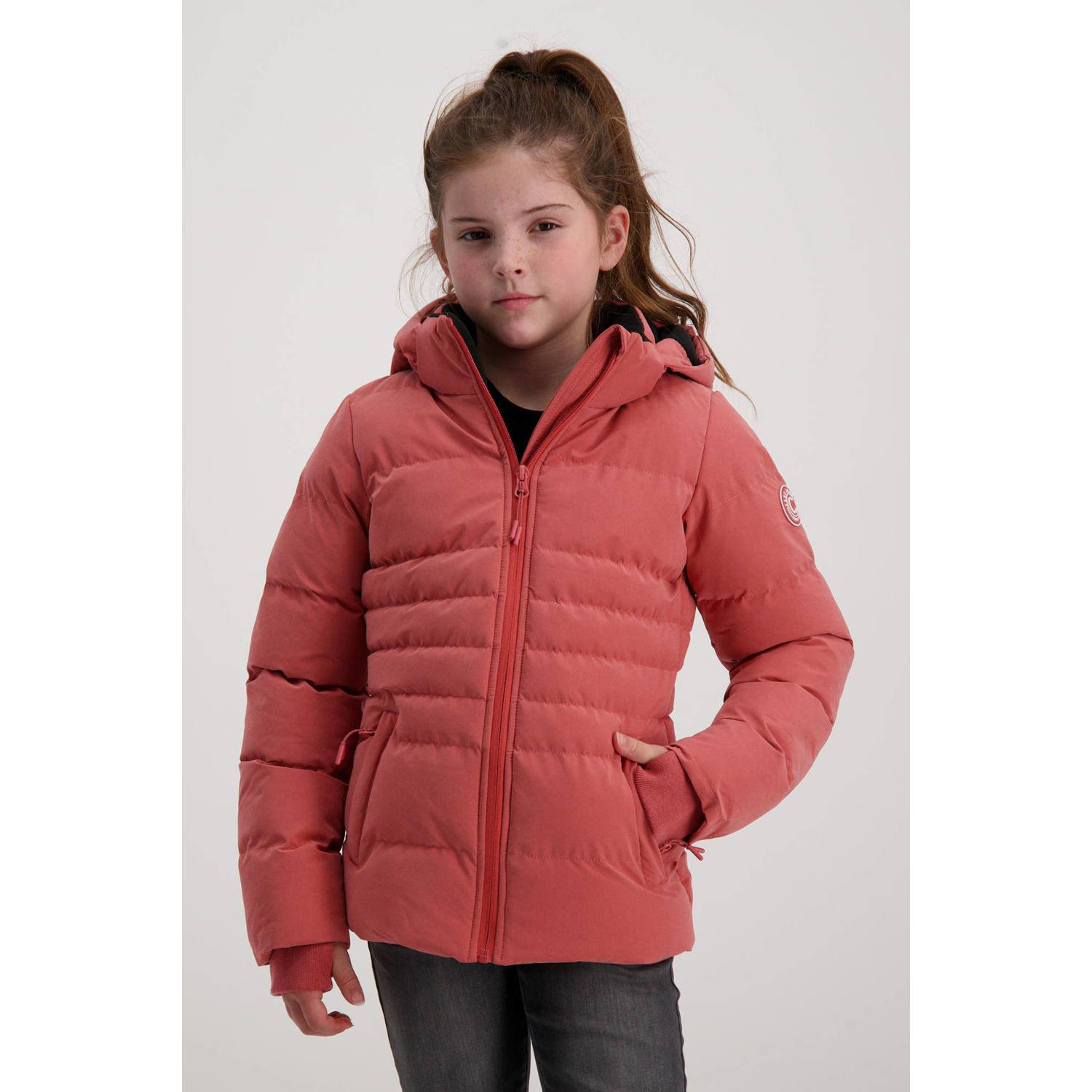 Cars gewatteerde tussenjas THARY roze Meisjes Polyester Capuchon Effen 128