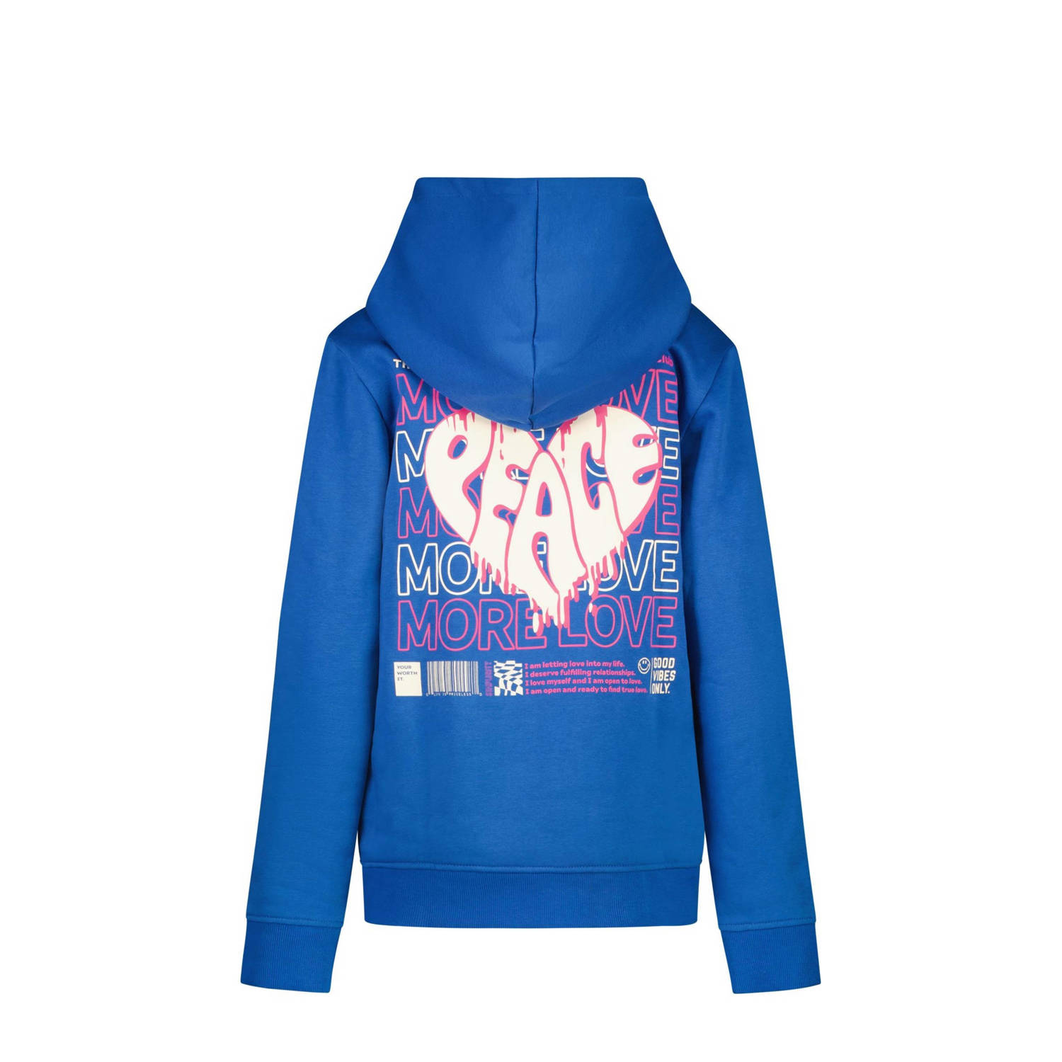 Cars hoodie LORY met backprint kobaltblauw