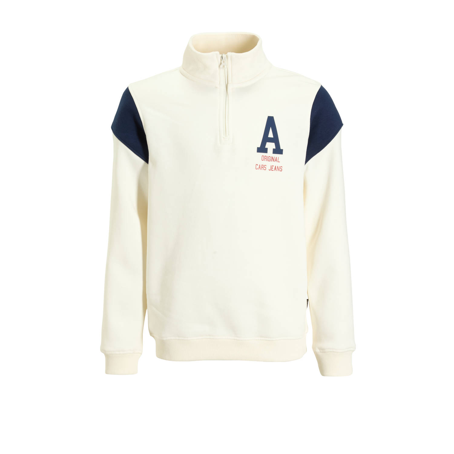 Cars sweater COSTNER met backprint wit rood