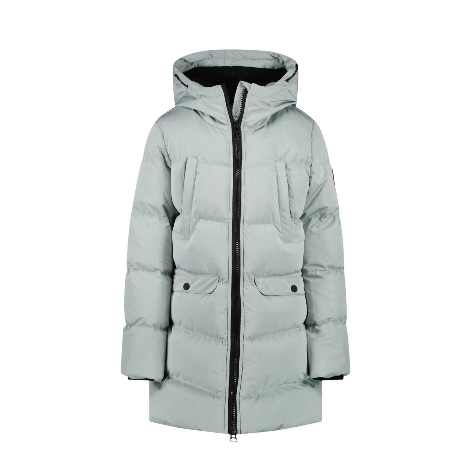 Cars gewatteerde winterjas YLIE mintgroen Meisjes Polyester Capuchon Effen 140