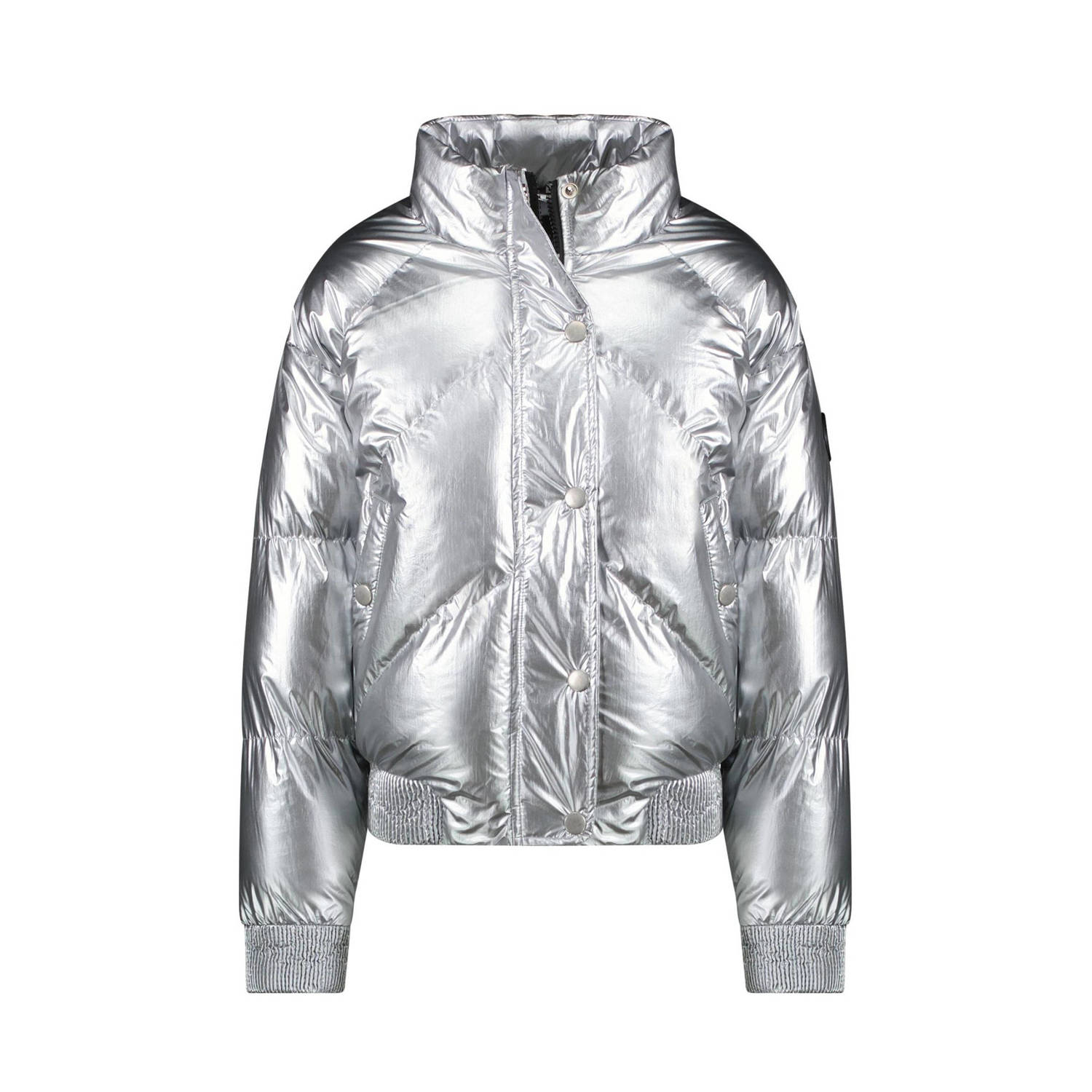 Cars metallic gewatteerde winterjas SILLY zilver