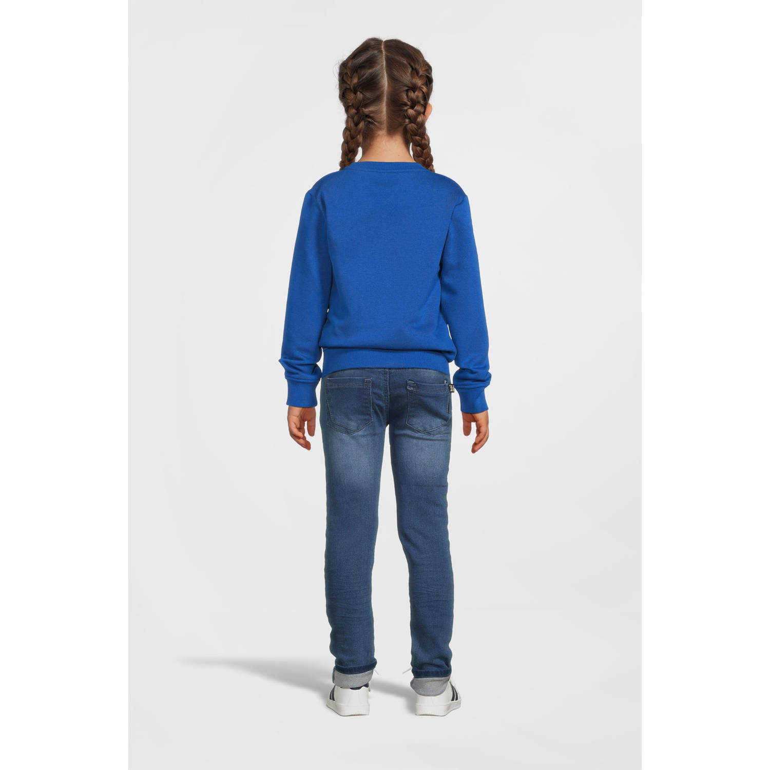 Cars sweater LIAN met printopdruk kobaltblauw