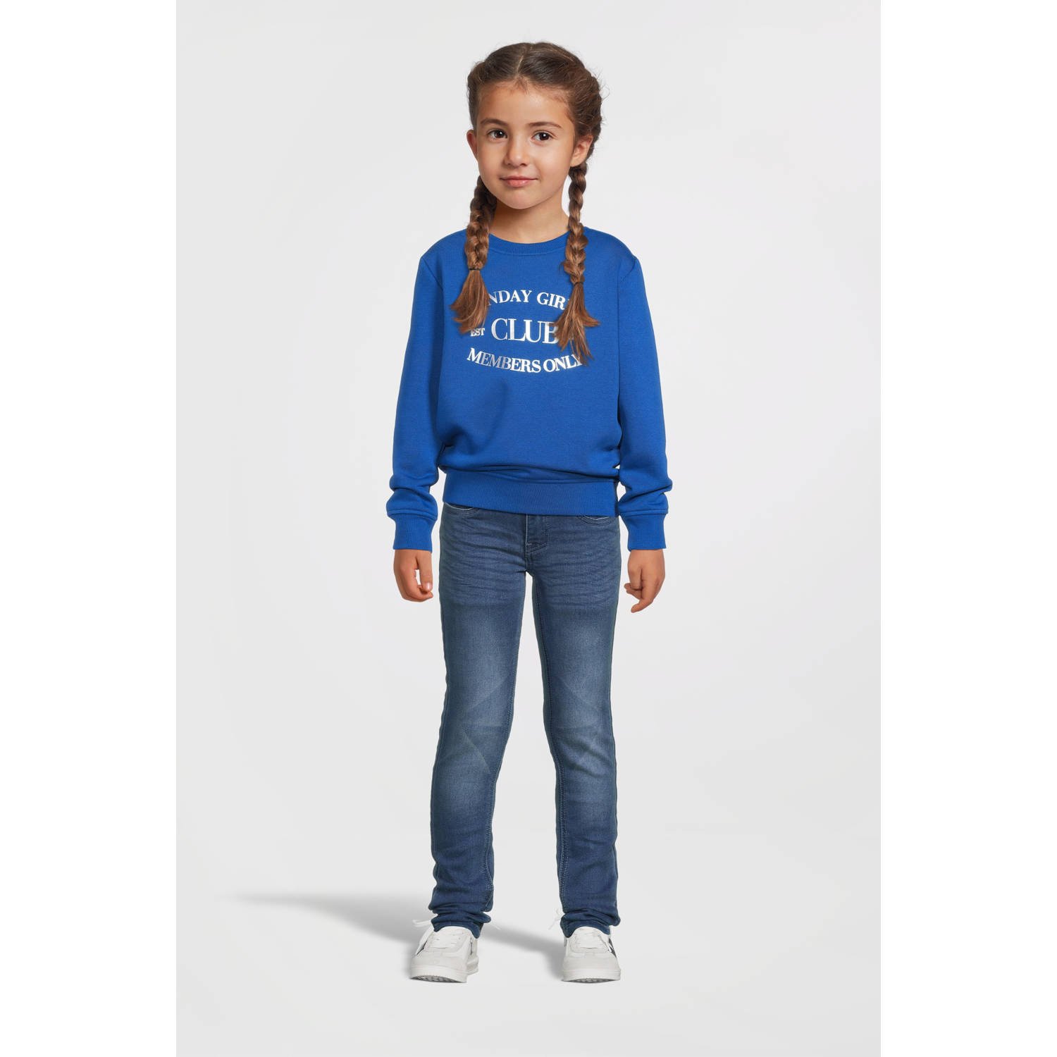 Cars sweater LIAN met printopdruk kobaltblauw