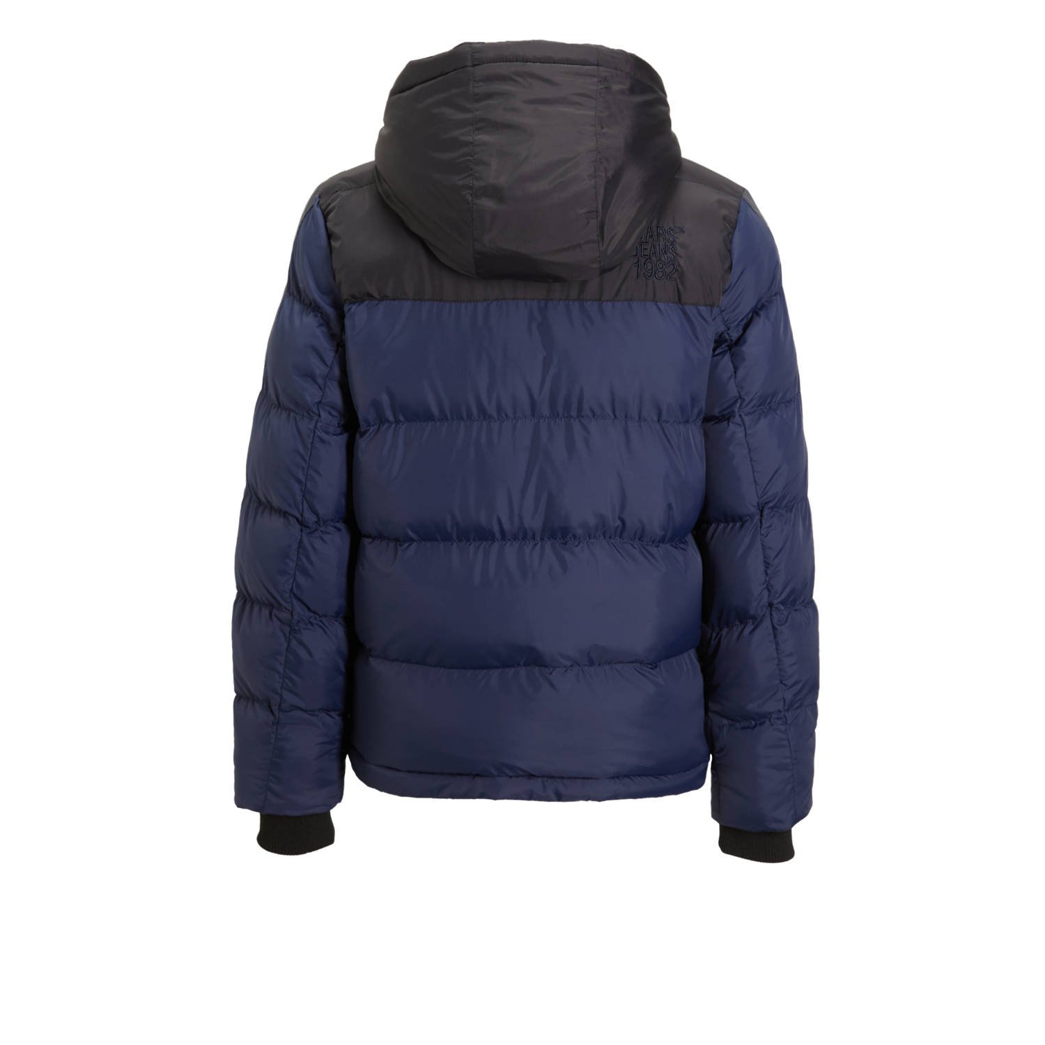 Cars gewatteerde winterjas GAZIL donkerblauw zwart grijs