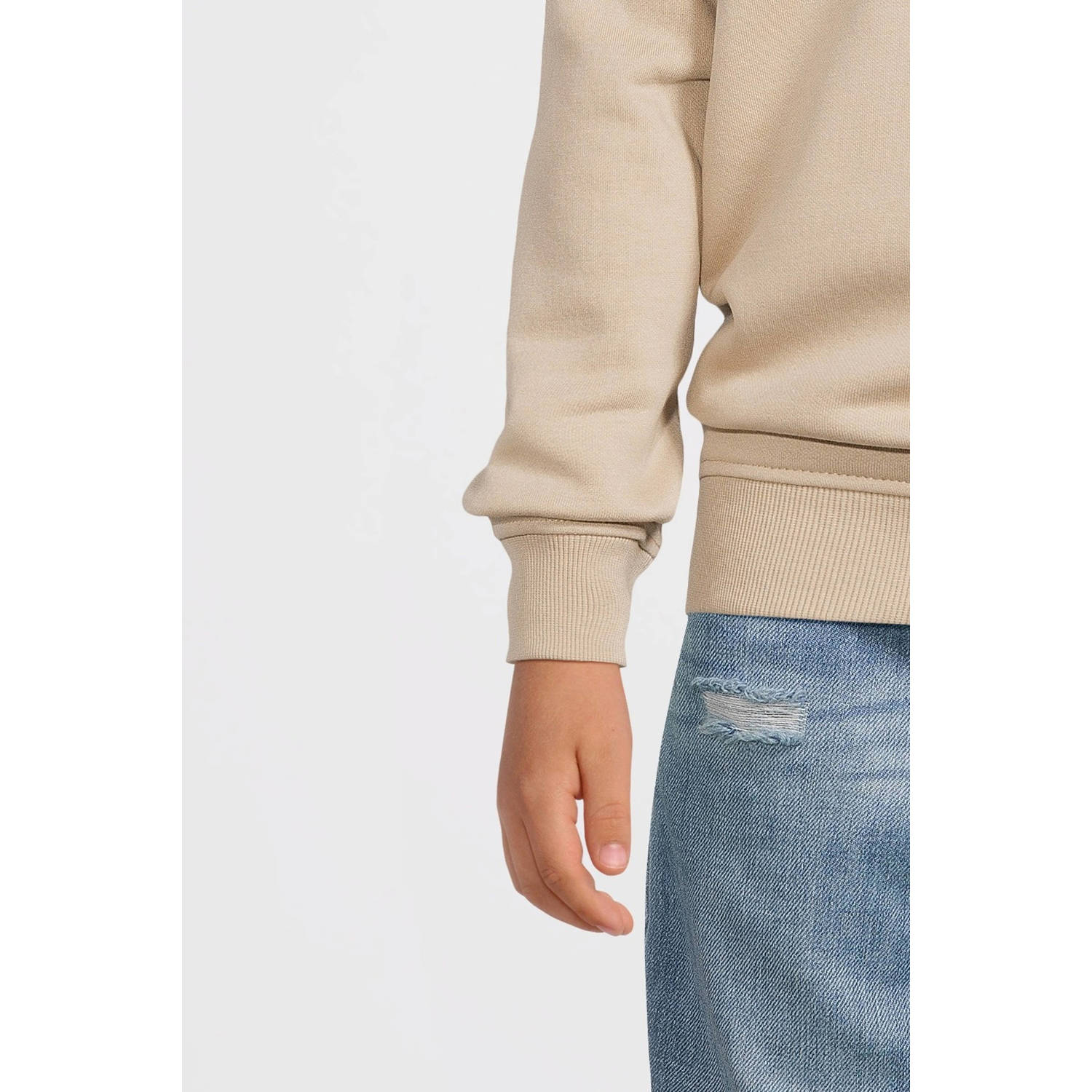 Cars sweater REVY met printopdruk lichtzand