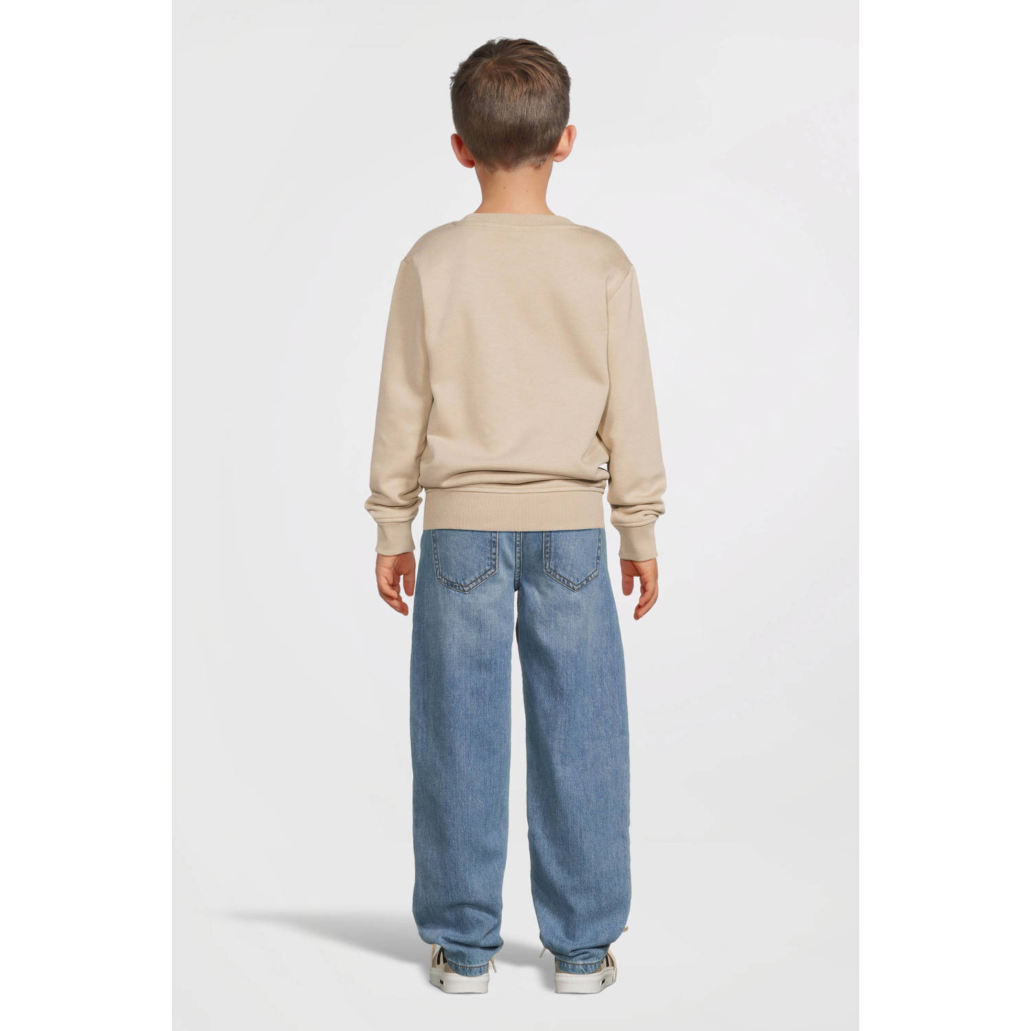Cars sweater REVY met printopdruk lichtzand