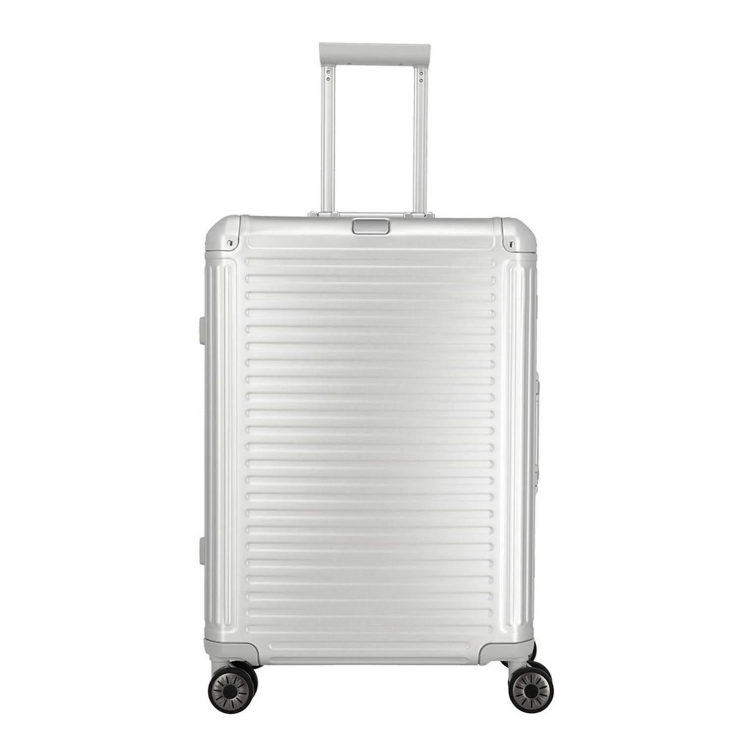 Travelite trolley Next 2.0 Aluminium 67 cm. zilverkleurig