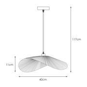 thumbnail: NOUS Living hanglamp Hadi (Ø40x120 cm)
