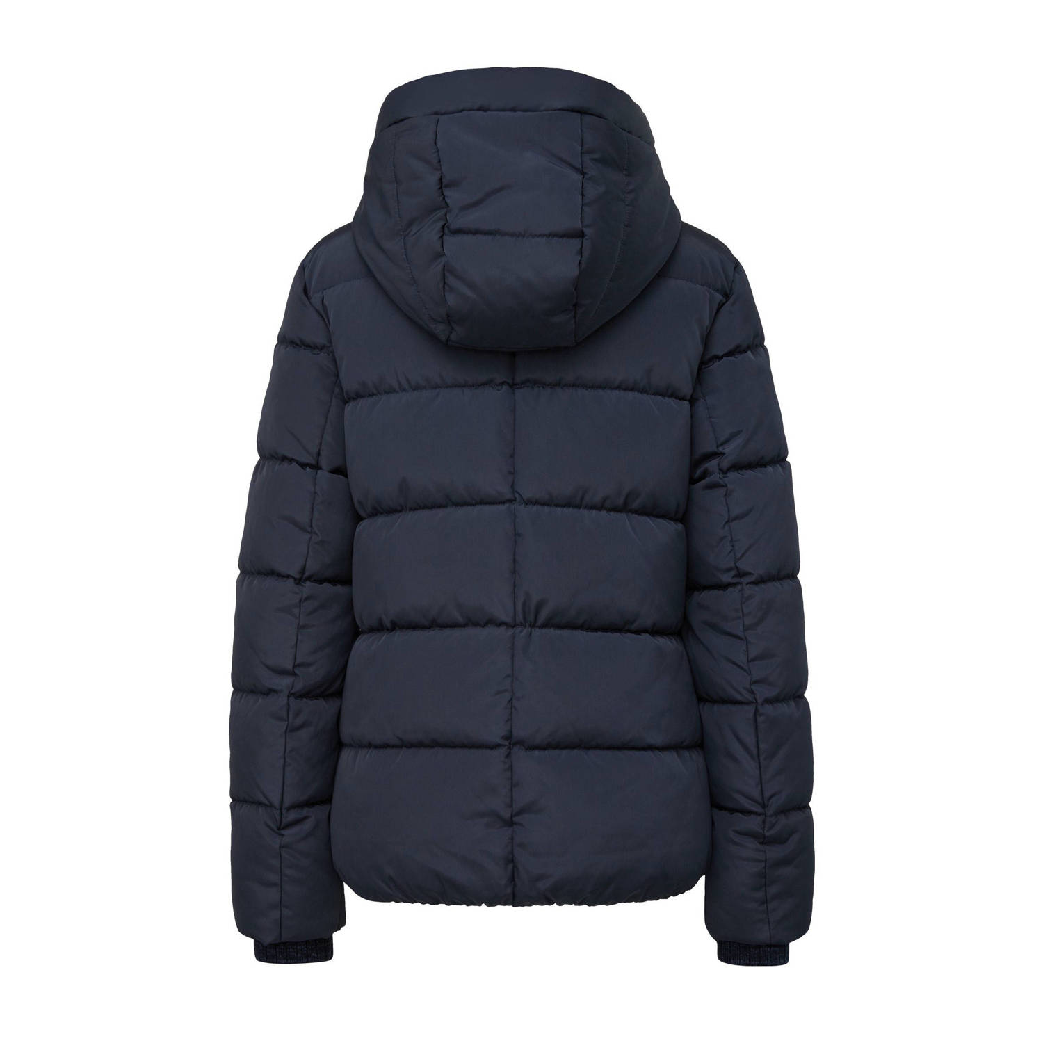 Q S by s.Oliver gewatteerde winterjas donkerblauw