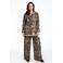 YOEK tuniek met dierenprint bruin