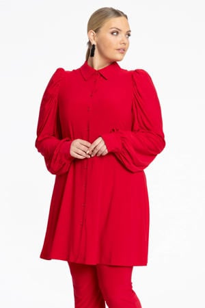 oversized blouse Plus Size - rood