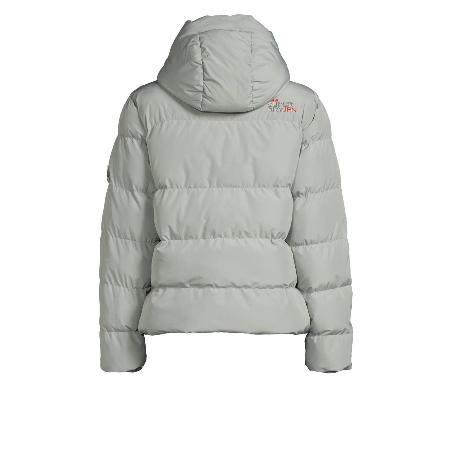 Superdry gewatteerde winterjas grijs