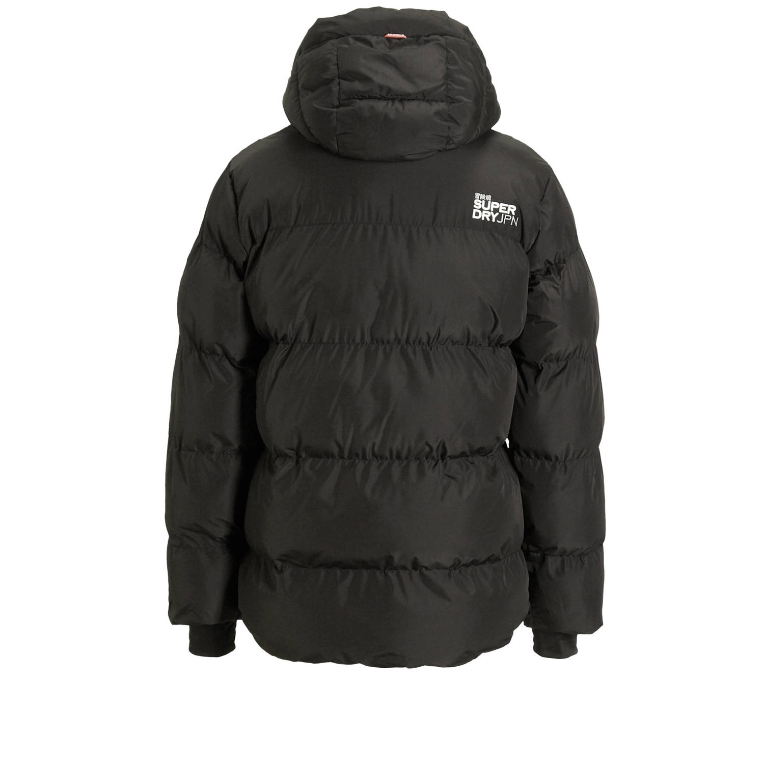 Superdry gewatteerde winterjas zwart