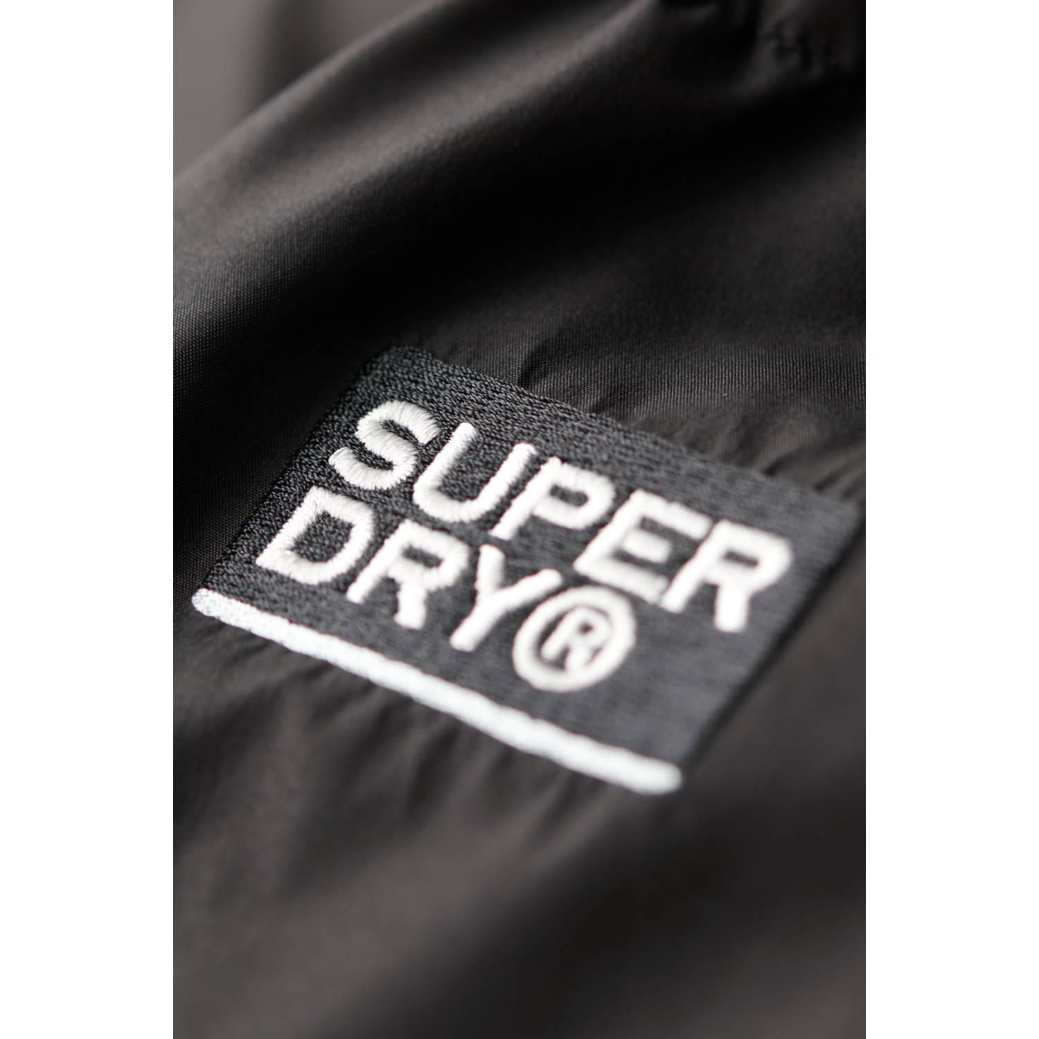 Superdry gewatteerde winterjas zwart