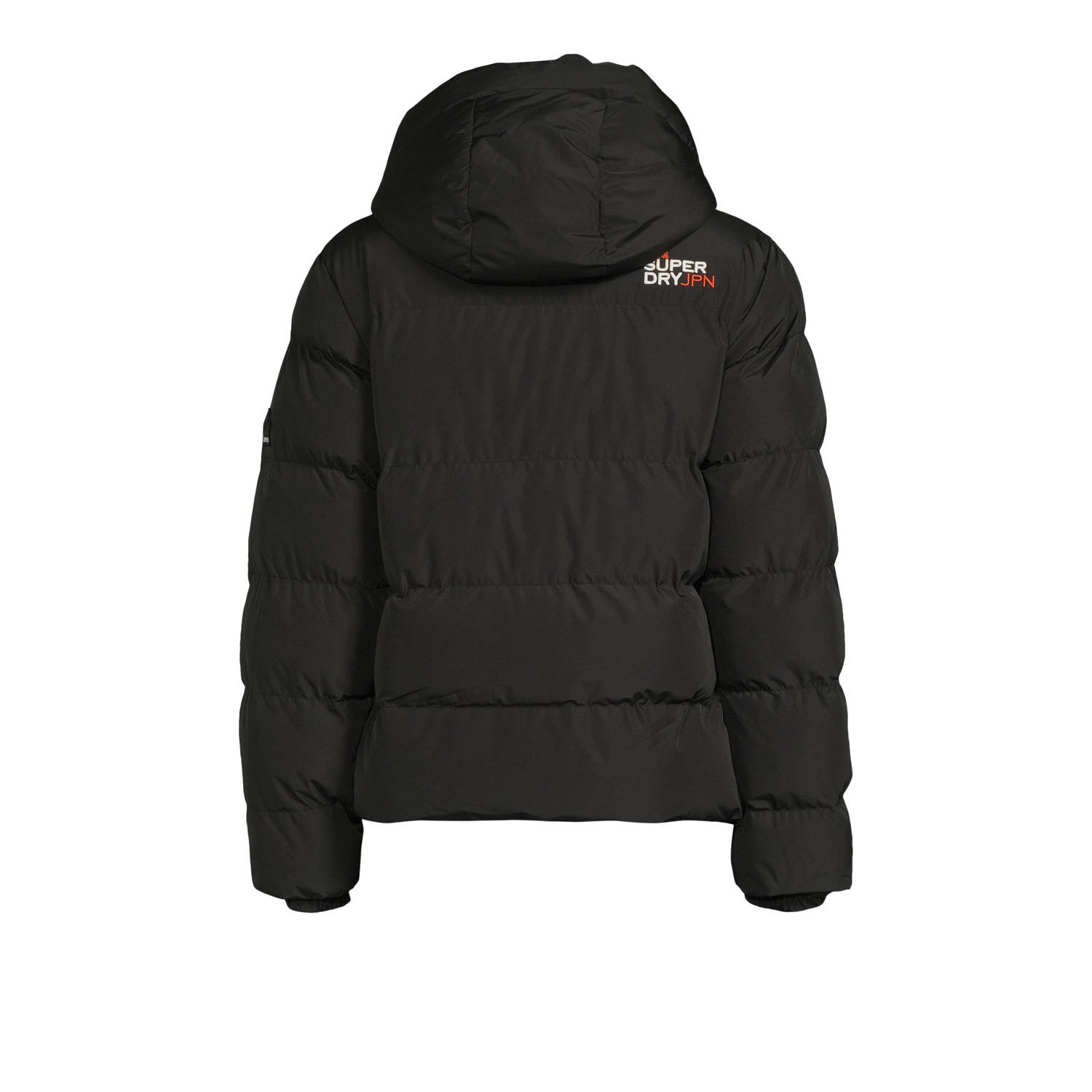 Superdry gewatteerde winterjas zwart