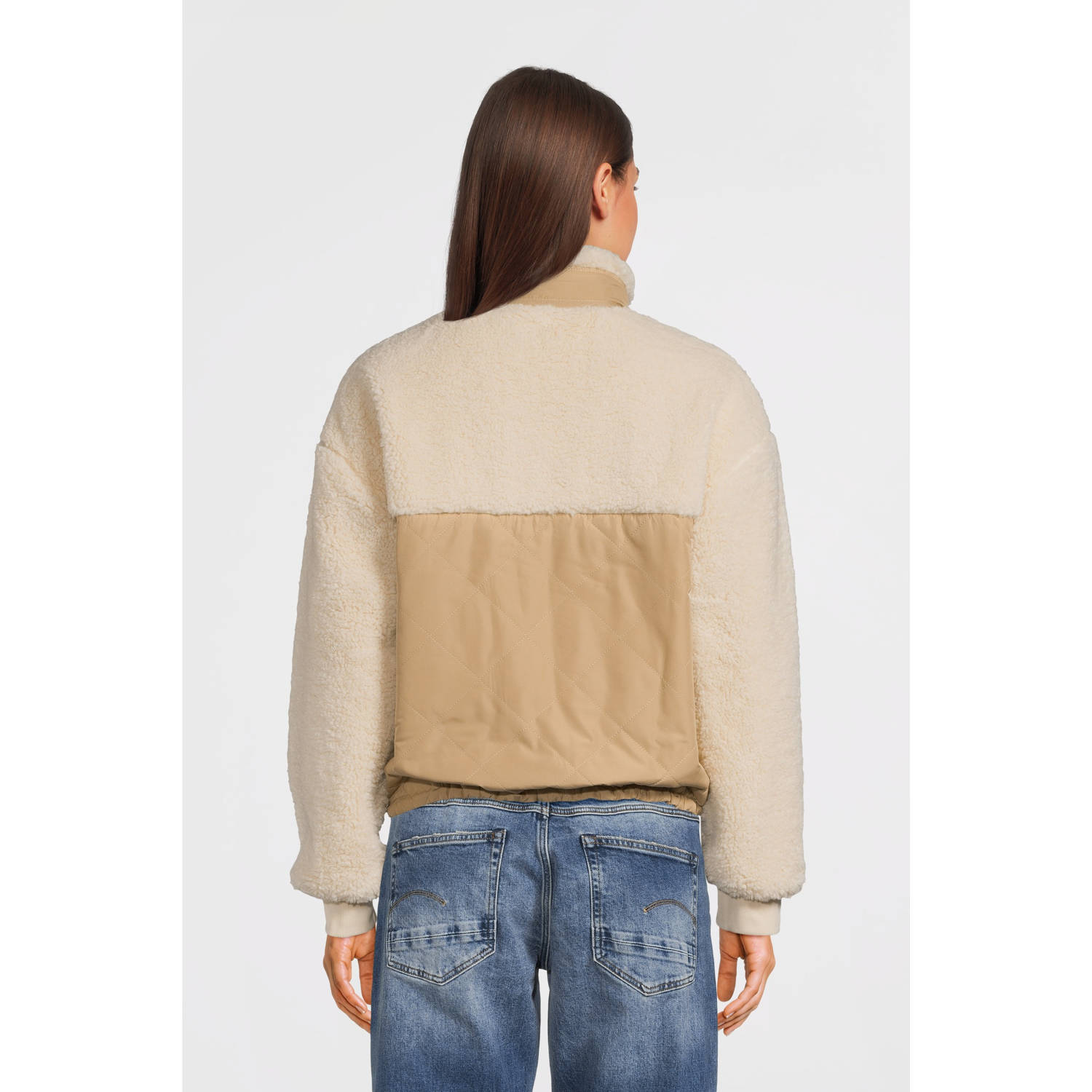 Superdry teddy jas crème