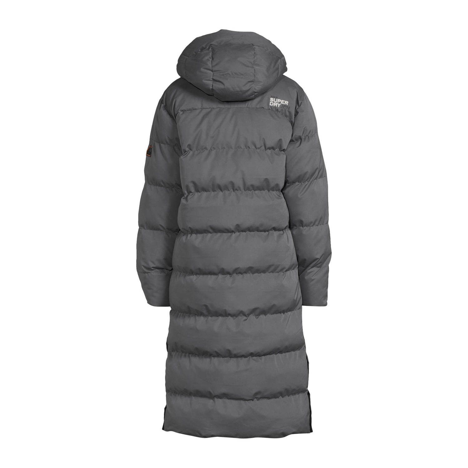 Superdry gewatteerde jas grijs