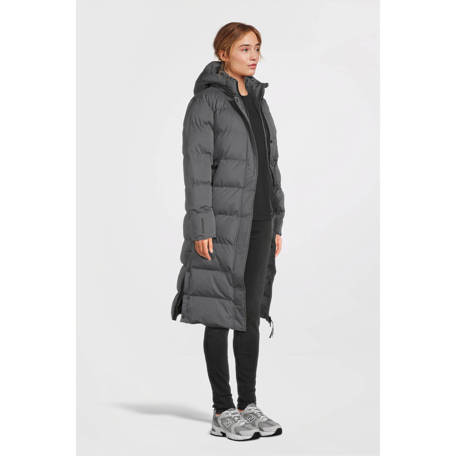 Superdry gewatteerde jas grijs