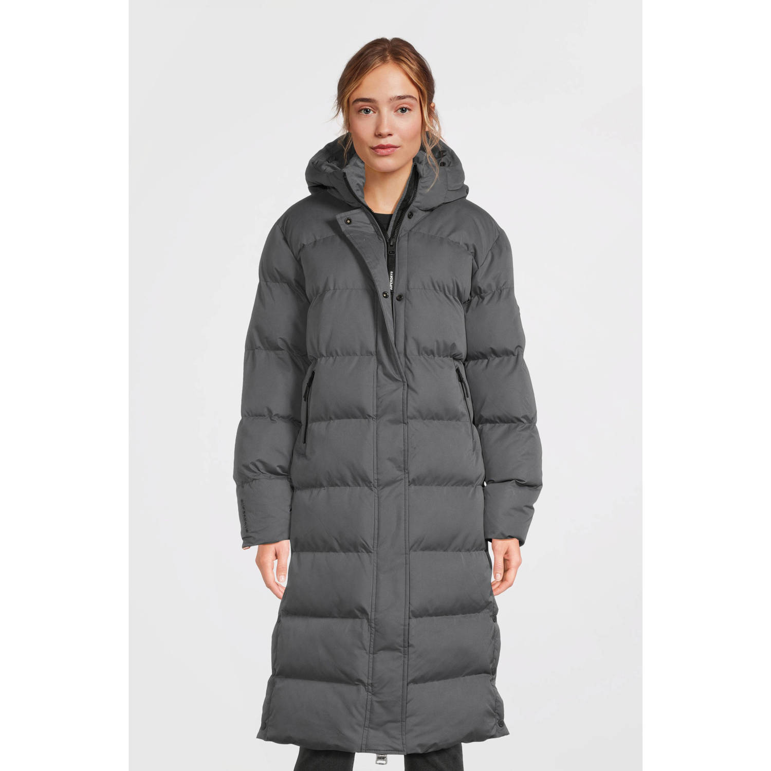 Superdry Gewatteerde jas MICROFIBRE LONGLINE PUFFER JKT