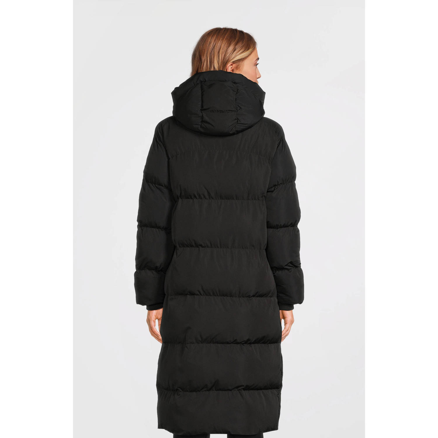 Superdry gewatteerde jas zwart